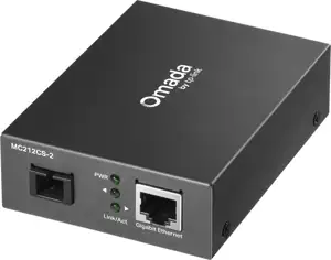 TP-Link Omada MC212CS-20 network media converter 1000 Mbit/s 1550 nm Single-mode Black