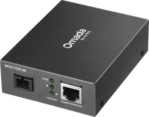 TP-Link Omada MC211CS-20 network media converter 1000 Mbit/s 1310 nm Single-mode Black