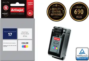 Activejet AH-17N Ink cartridge (replacement for HP 17 C6625A; Supreme; 47 ml; color)