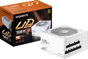 GIGABYTE UD750GM PG5 V2 ICE Power Supply Unit- PCIe Gen 5.1, 80 PLUS Gold, Fully Modular Design, 120mm Fan, ATX 3.1 compatible, EU Plug