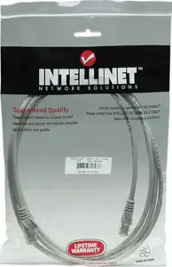 Kabel mrežni Intellinet, Cat5e, U/UTP, RJ45-M/RJ45-M, 15 m, sivi