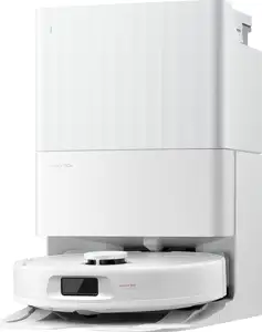 Roborock QR 798 robot vacuum cleaner with self-cleaning station, white