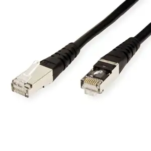 Roline S/FTP (PiMF) Cat.6 mrežni kabel oklopljeni, 5.0m, crni