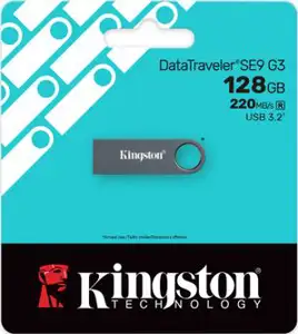 Kingston USB flash drive DataTraveler SE9 G3 - USB 3.2 Gen 1 - 128 GB - black