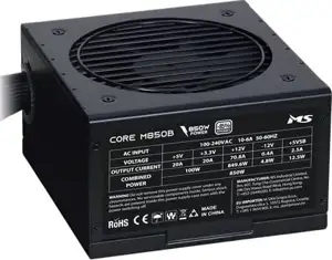 Napajanje MS Core M850B 850W 80+ ATX PCIe 5.1 12+4 pin aktivni PFC 120mm ventilator, crno