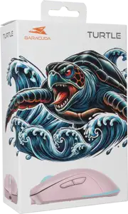 BARACUDA bežični gaming miš BGM-124 TURTLE 3.200dpi rozi