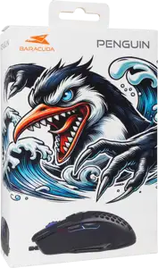 BARACUDA gaming miš BGM-101 PENGUIN crni 3.600dpi