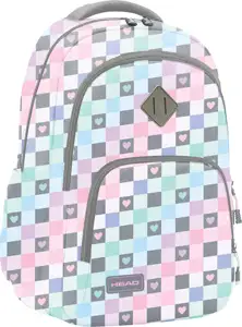Ruksak školski-notebook anatomski Checkered Hearts Head 502024107
