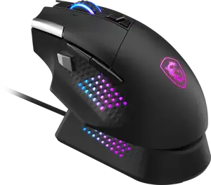MSI Gaming Mouse VERSA PRO WIRELESS plus MOUSE DOCK PRO, Wireless, PixArt PAW 3395 Optical Sensor, 26000 DPI, OMRON Optical Micro Switch
