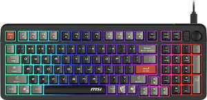 MSI Gaming Keyboard FORGE GK110, USB 2.0, RGB LED, Membrane Switch