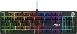 MSI Gaming Keyboard FORGE GK320 RED, USB 2.0, RGB LED, Mechanical Switch, Anti-ghosting