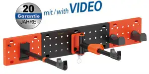 Transmedia Bike wall mount vertical horizontal, Tire width up to 45 mm, load up to 30 kg