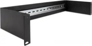 Delock 19” DIN rail Panel 2U black