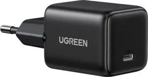 UGREEN zidni punjač 20W, 1×USB-C, GaN, crni
