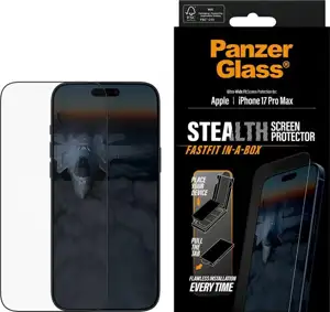 PanzerGlass Stealth Ultra-Wide Fit Fastfit do Apple iPhone 17 Pro Max