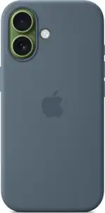 Apple iPhone 17 Silicone Case with MagSafe anchor blue