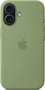 Apple iPhone 17 Silicone Case with MagSafe light moss