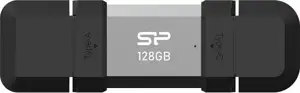 Silicon Power SP128GBUC3C51V1S USB flash drive 128 GB USB Type-A / USB Type-C 3.2 Gen 1 (3.1 Gen 1) Black, Silver
