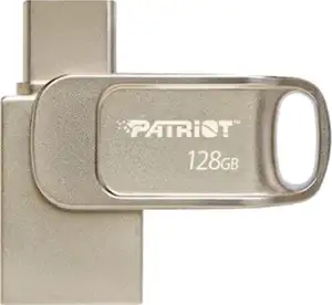 Patriot Memory Tab T560 128GB USB flash drive Dual USB 120MB/s (PS128GT560DS5D) Silver