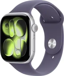 Apple Watch S11 Aluminium Cellular 46mm Silber (Sportarmband nebelviolett) S/M