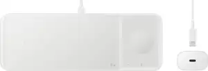 Samsung Wireless Charger Trio Headset, Smartphone, Smartwatch White USB Wireless charging Fast charging Indoor, EP-P6300TWEGEU