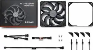 NF-A14x25 G2 PWM chromax.black - next-gen 140mm fan (black)