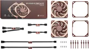 Ventilator Noctua NF-A12x25 G2 PWM Sx2-PP 120mm (2 kom), smeđe/bež