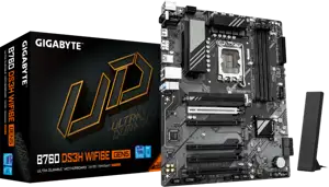 GIGABYTE B760 DS3H WF6E GEN5, DDR5, SATA3, USB3.2Gen2, DP, WiFi, LGA1700 ATX