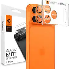 Spigen Optik Pro XL GLAS.TR ”EZ FIT” Camera Protector do Apple iPhone 17 Pro Max naranđasta