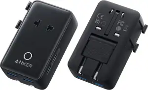 Anker Nano Travel Adapter 5-in-1, 20W, Black