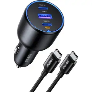 Ugreen 130W car charger with 1M USB-C cable