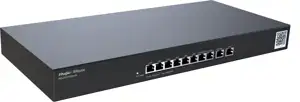Ruijie router 10-port Cloud managed RG-EG310GH-E1xWAN port, 6xLAN ports,3xLAN/WAN;concurr. 300