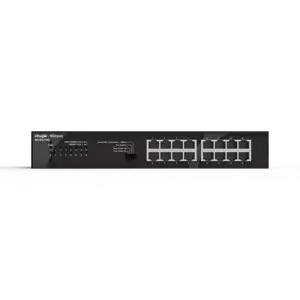 Ruijie switch 16-port unmanaged RG-ES116G16 10/100/1000 Mbps RJ45 Ports, Steel Case