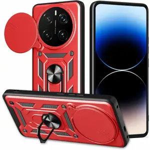 MM TPU HONOR MAGIC 8 LITE ANTI-SHOCK WITH RING crvena