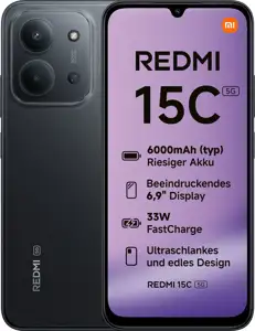Mobitel Xiaomi Redmi 15C 4GB/128GB 5G, Black