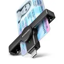 Čitač pametnih kartica AXAGON CRE-SMPC USB 2.0 Pocket Reader