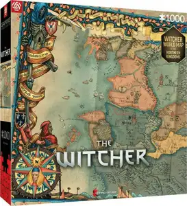 Good Loot The Witcher: Northern Kingdom Map Jigsaw puzzle 1000 pc(s)