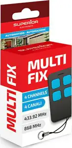 SUPERIOR UNIVERZALNI DALJINSKI UPRAVLJAČ ZA GARAŽNA VRATA Multi Fix,433-868MHz