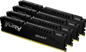 KINGSTON FURY Beast 64GB 6000MT/s DDR5 CL40 DIMM Kit of 4 Black XMP
