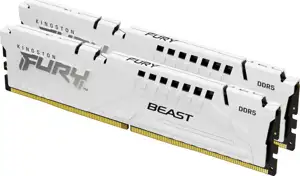 KINGSTON FURY Beast 64GB DIMM DDR5 5200MT/s DDR5 CL40 Kit of 2 White XMP