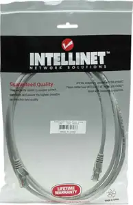 Intellinet Cat5e, CCA, U/UTP, PVC, RJ45,1.5m, sivi