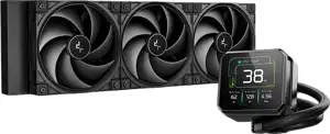 AIO Liquid Cooler DeepCool SPARTACUS 360, 360mm, LCD, Black
