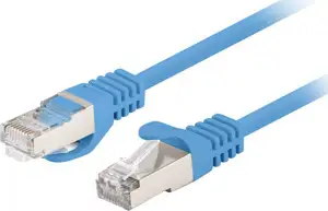Lanberg PCU6-10CC-0200-B networking cable 2 m Cat5e U/UTP (UTP) Blue 10-PACK