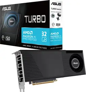 ASUS Turbo -AI-PRO-R9700-32G AMD Radeon AI PRO R9700 32 GB GDDR6