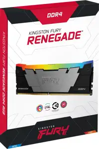Kingston Technology FURY 16GB 4266MT/s DDR4 CL19 DIMM (Kit of 2) Renegade RGB, KF442C19RB2AK2/16