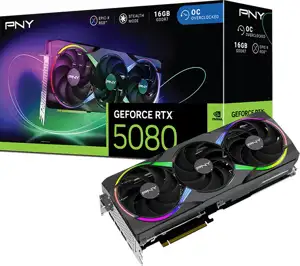 PNY GeForce RTX 5080 ARGB OC - 16 GB GDDR7 graphics card