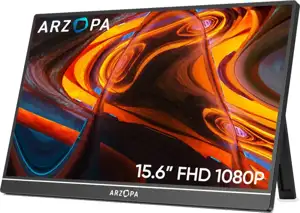 Portable monitor 15.6'' (40 cm) FullHD IPS 60Hz, Touch, mHDMI, USB-C, Speakers, ARZOPA A1T