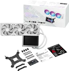 K ASUS ROG RYUO IV 360 ARGB Komplettwasserkühlung für AMD und Intel CPUs weiß