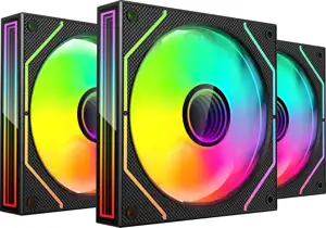 Mars Gaming MF3DPROKIT computer cooling system Computer case Fan 12 cm Black