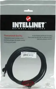 Intellinet Cat5e, CCA, U/UTP, PVC, RJ45, 15m, crni